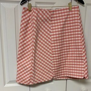 Brooks Brothers Pink and White A-Line Skirt